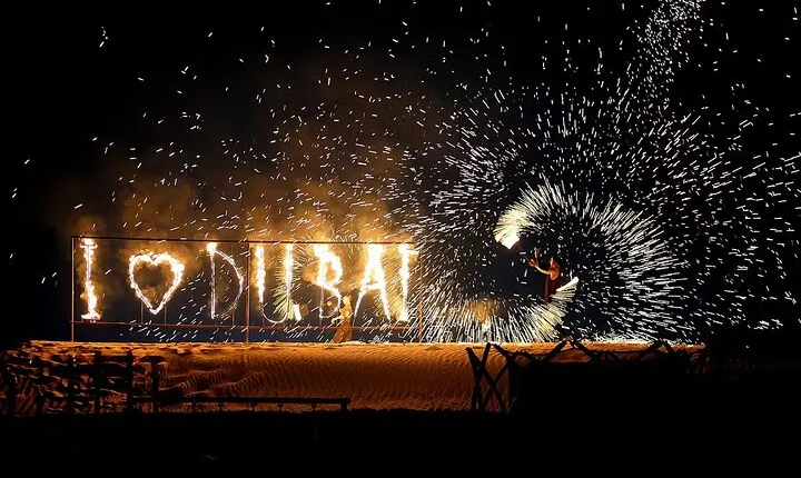 Dubai Evening Desert Safari With Transfers Dune Bashing & Dinner