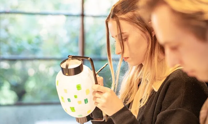 Lantern and Mini Japanese Umbrella Painting with Artisan Visit