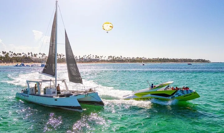 Private Catamaran + Private Parasailing - up to 20 passengers