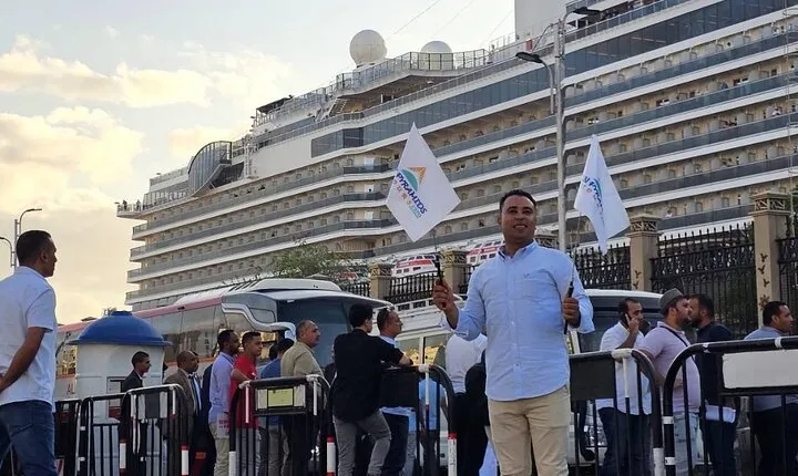 From Alexandria Port : Pyramids and the Grand Egyptian Museum