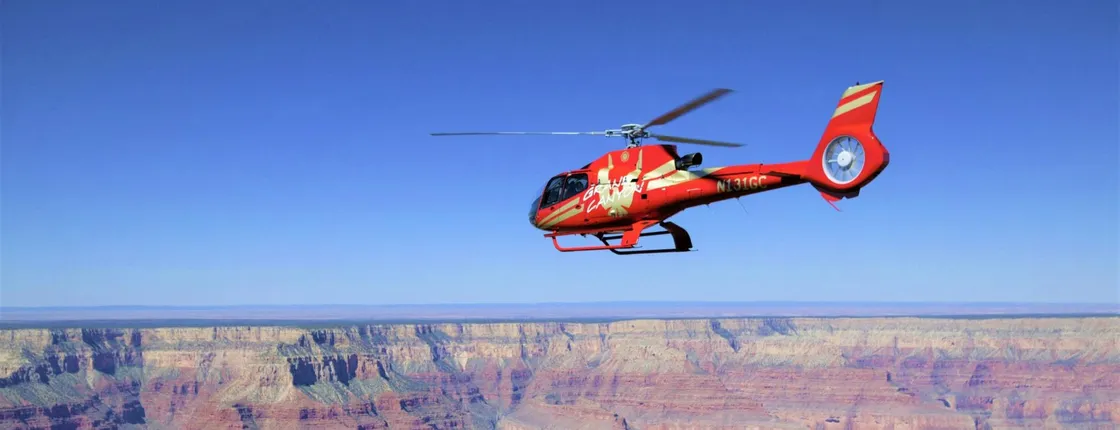 Helicopter tour of the South Rim of the Grand Canyon