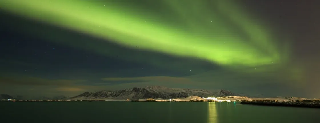 Northern lights by boat