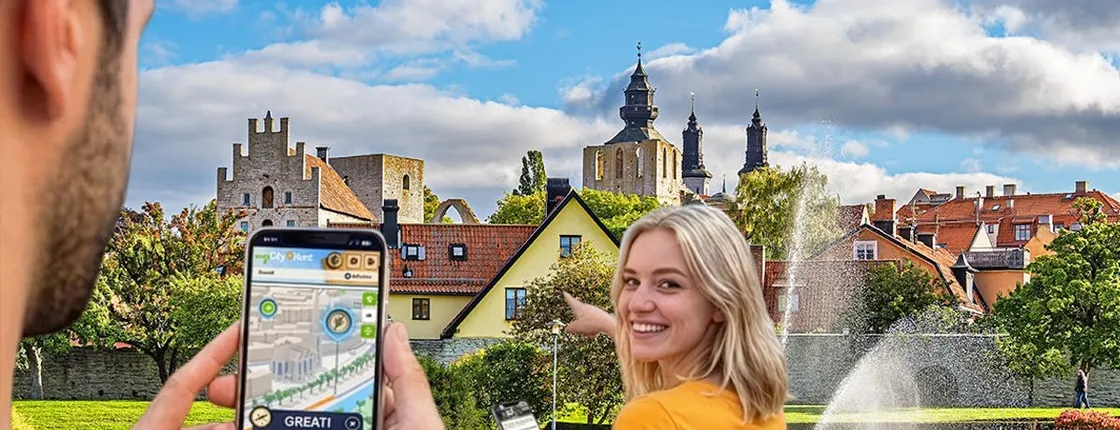 Self-guided digital scavenger hunt in Visby