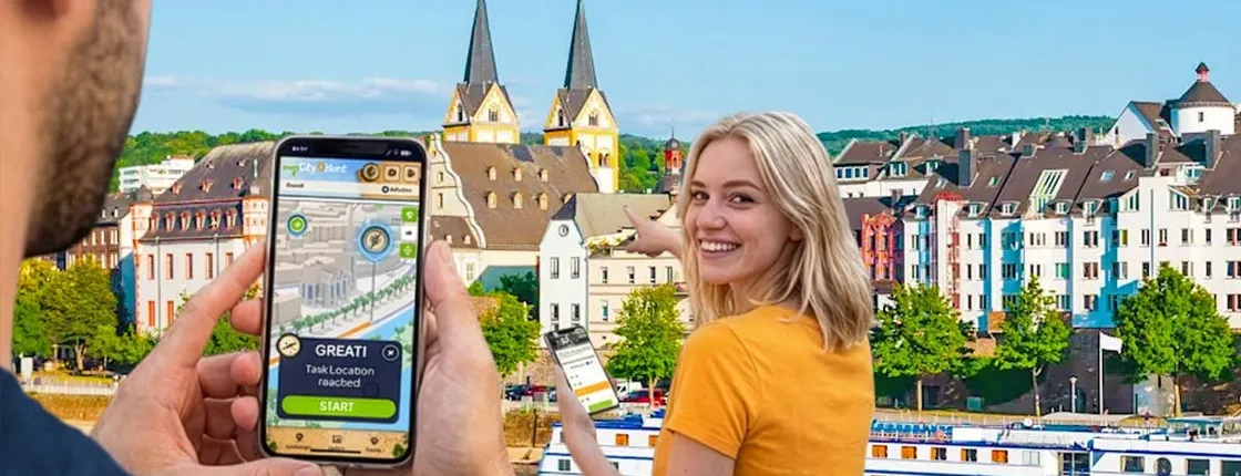 Self-guided digital scavenger hunt in Koblenz