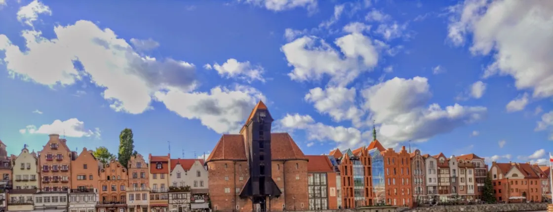 Gdansk city cruise in a historical Polish boat