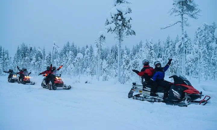 Small-Group Snowmobile Experience in Rovaniemi