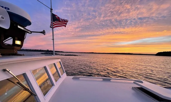 Private Sunset Charter on a Vintage Lobster Boat with Drinks