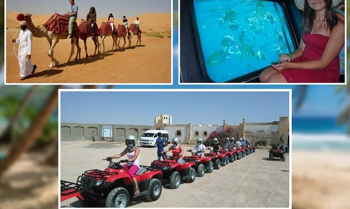 ATV Safari, Camel Ride, Semi-submarine, and Parachute - Hurghada