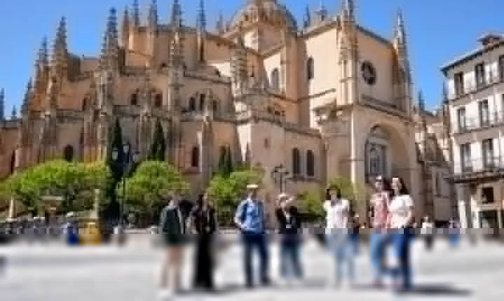 Avila with Walls & Segovia with Alcazar from Madrid