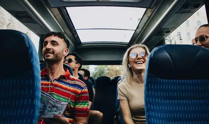 Hop-on hop-off bus to explore Prague