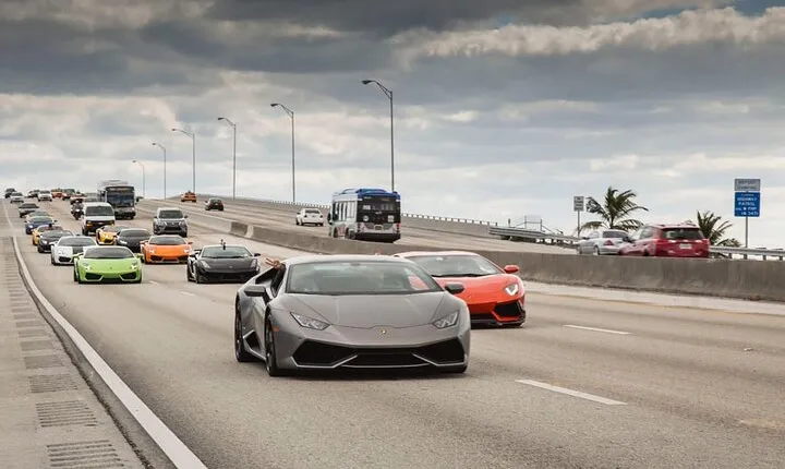 8 Hours Exotic Car Rally Experience - Miami-Islamorada-Miami, FL