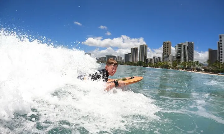 Family, Private & Group Bodyboard Lessons in Waikiki
