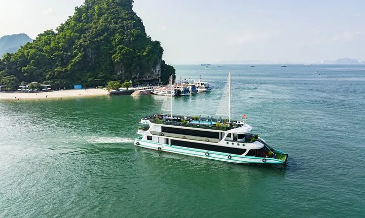 Luxury Halong Amethyst Day Cruise Jacuzzi & Limousine From Hanoi