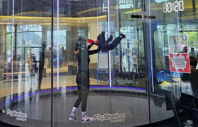 Indoor Skydiving Experience&Korean Sauna&Grilled marinated Ribs