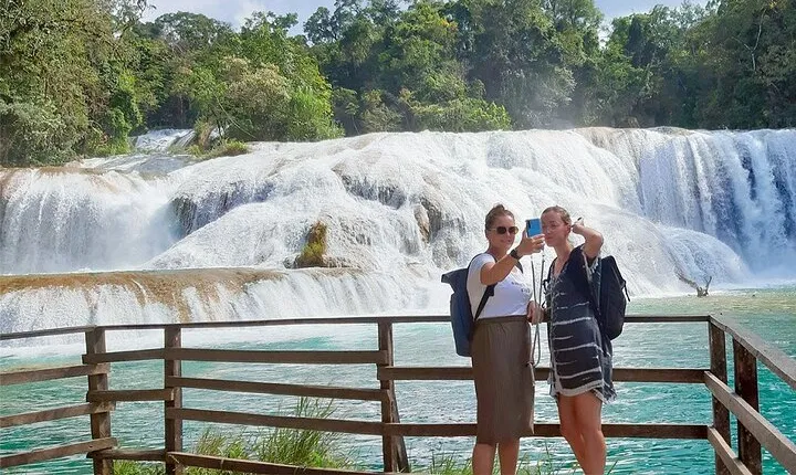 Archaeological Zone of Palenque, Misol-Ha Waterfalls and Agua Azul exit Palenque