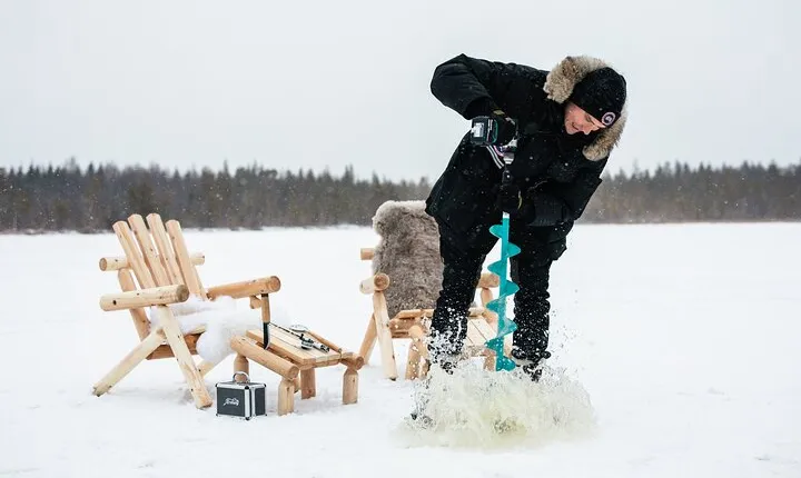 VIP Ice Fishing "ICEBREAKER" Lunch in Glass Igloo