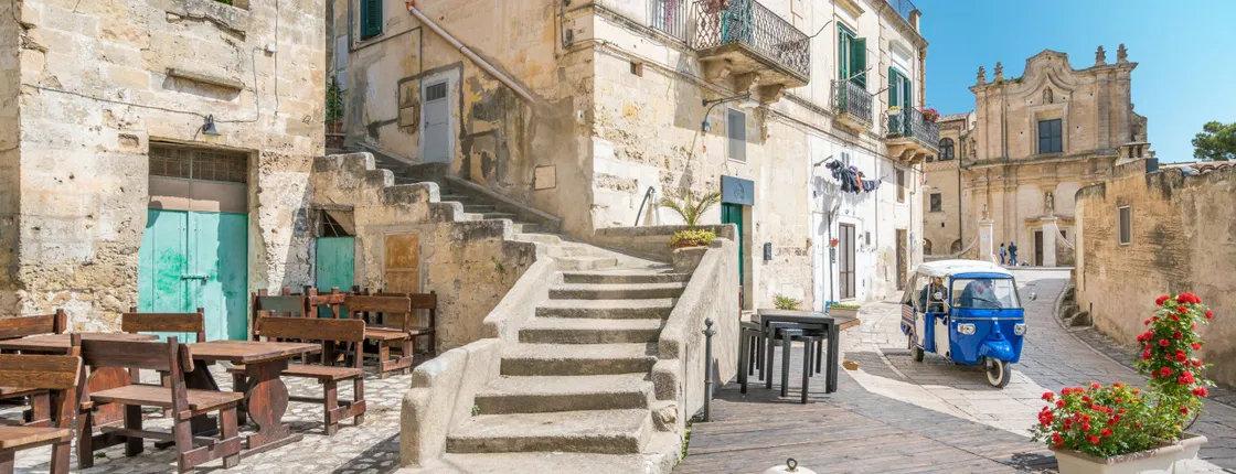 Panoramic tour of Matera city center by tuk tuk