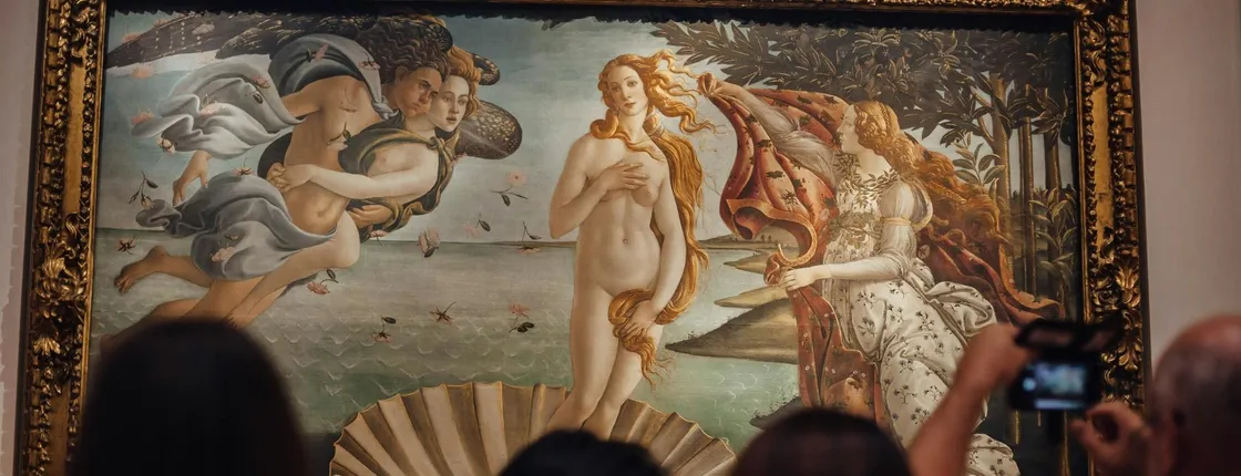 Timed Uffizi access with audio app