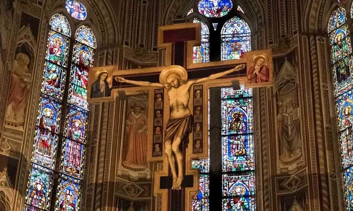OT Florence Santa Croce Church Guided Tour with Wine Tasting