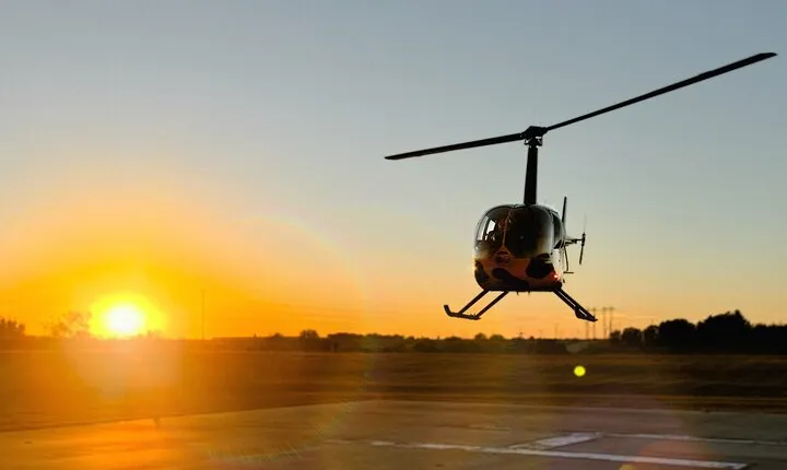 Beautiful Sunset Helicopter Tour of Austin