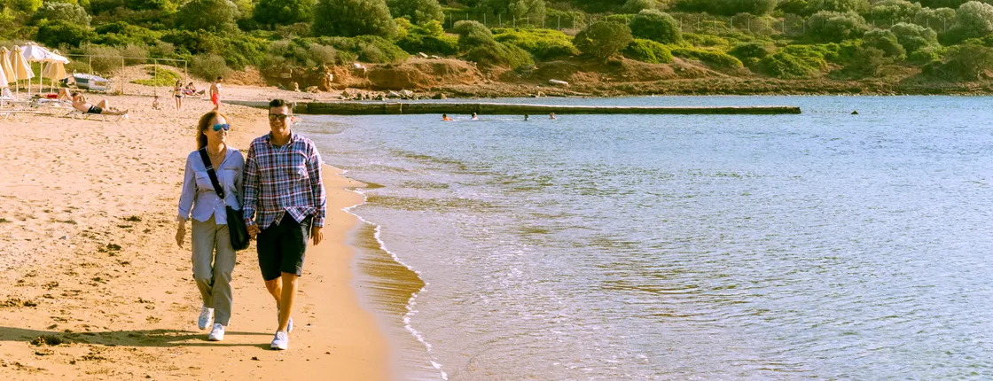 CAPE SOUNION: Lake Vouliagmeni, Olive Farm, Poseidon Temple, Thorikos Theatre