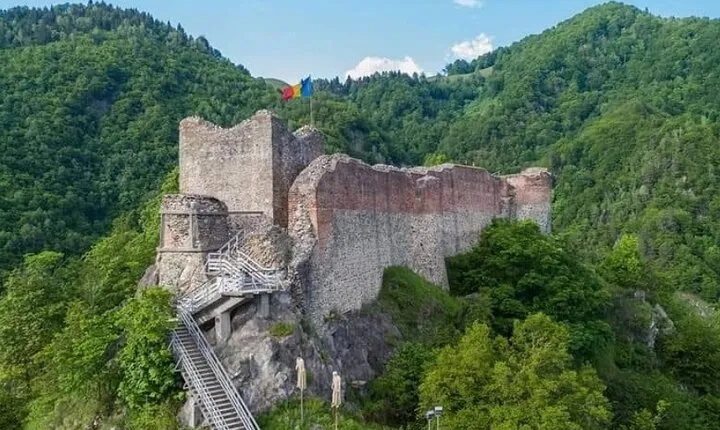 Poenari Dracula's Fortress and his royal court from Târgoviște