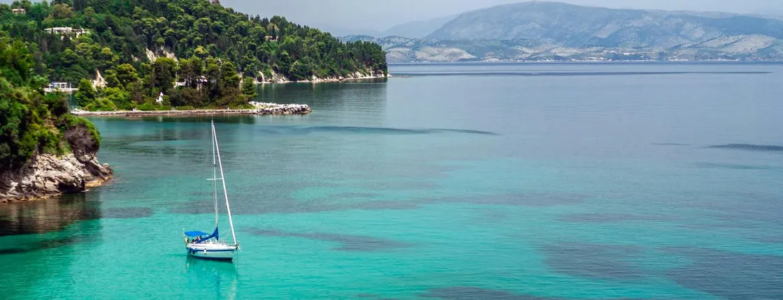 Corfu Catamaran Cruise with Traditional Greek Lunch and Drinks