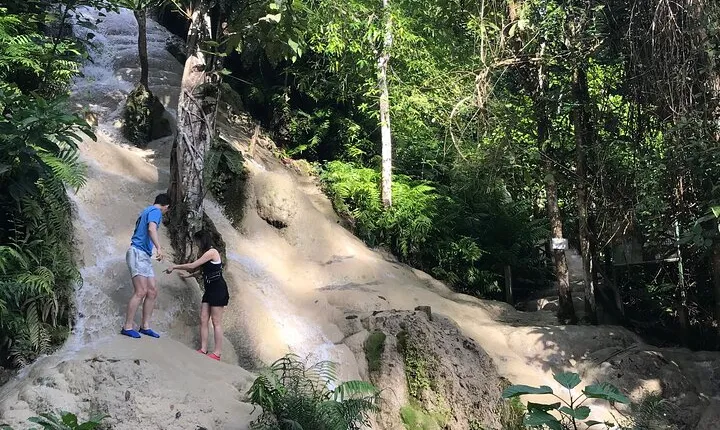 Private Sticky Waterfall DAY to Elephants Sanctuary & Blue Temple