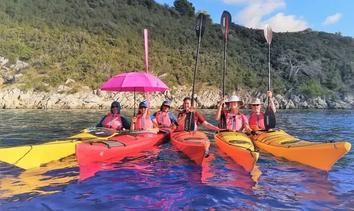 Elaphite Islands Full-Day Kayak and Bike Tour from Dubrovnik