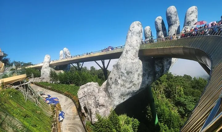 GOLDEN BRIDGE & BA NA HILL.,SUNWORD via Cable Car, Waterfall, Wild Jungle 