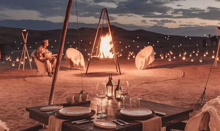 Magical Dinner & show on the sunset Of Agafay Desert