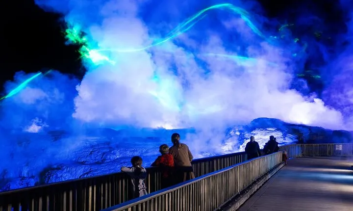 Mārama: Geyser Light Trail at Te Puia