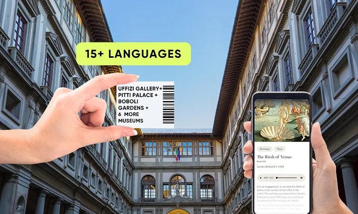 Florence: Uffizi Gallery Priority Ticket with Audio Guide App