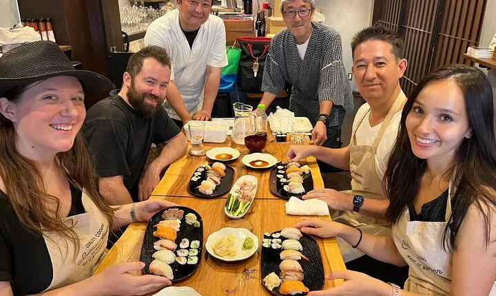 1 Hour and 30 Minutes Kyoto Sushi Hands-on Class 