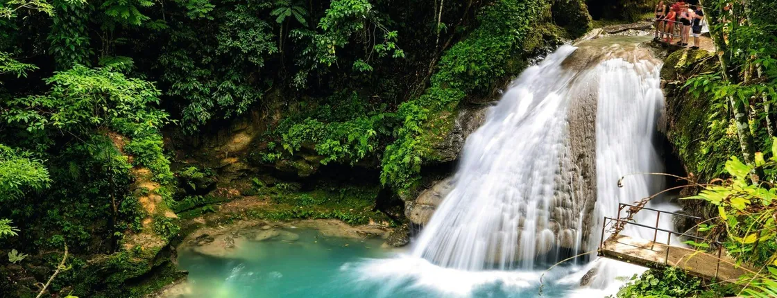 Full-day guided tour to the Blue Hole in Jamaica