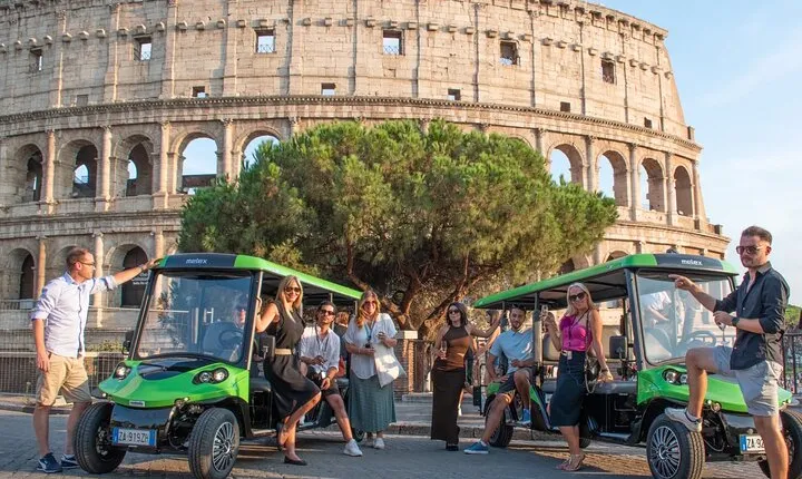 Golfcart adventure in Rome