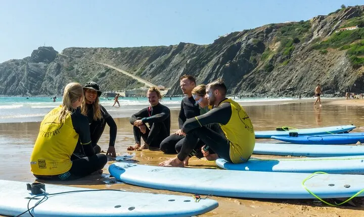 Beginner Surf Lesson at the Beautiful Algarvian West Coast