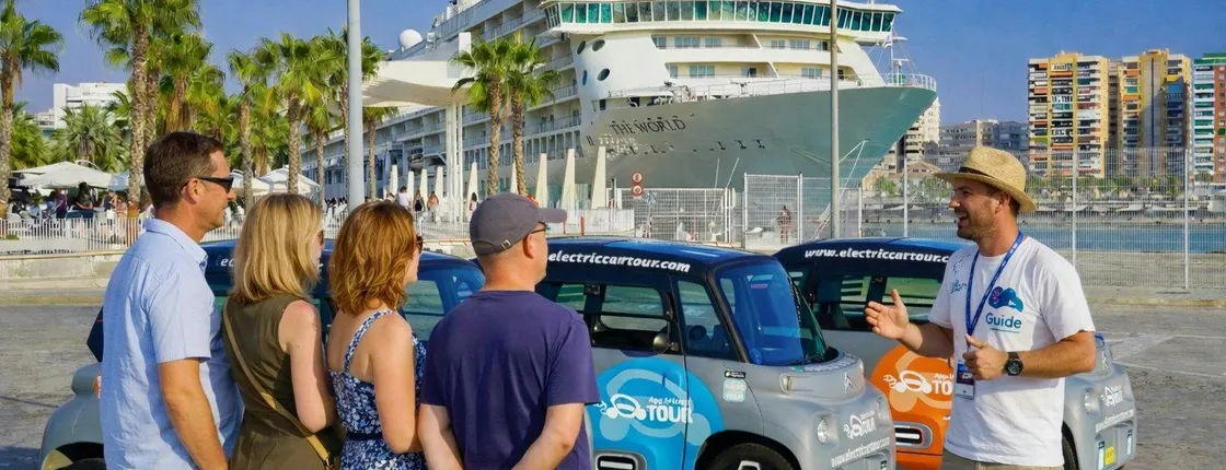 Private tour of Málaga with an electric car