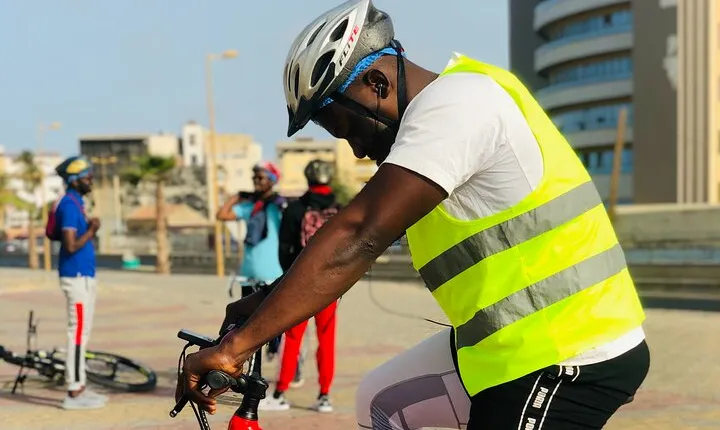 Bike ride in the city