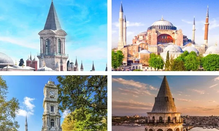Galata Tower, Hagia Sophia, Topkapi & Dolmabahce Palace