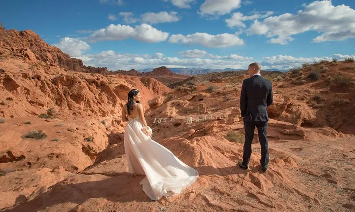 Valley of Fire Wedding by Private Limousine