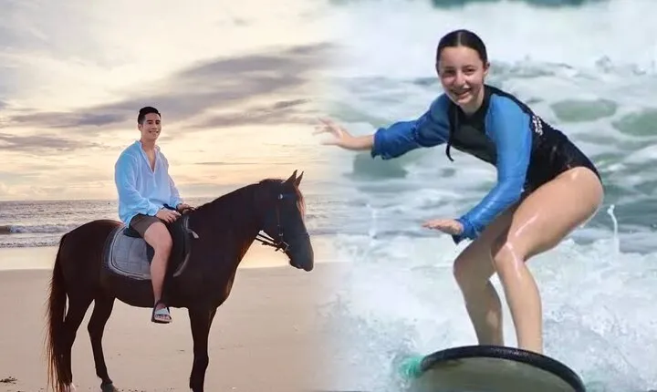 3 Hours Private Surf Lesson and Horse Riding in Seminyak Bali