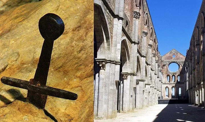 The Sword In The Stone Tour With Lunch and Wine Tasting in Chianti