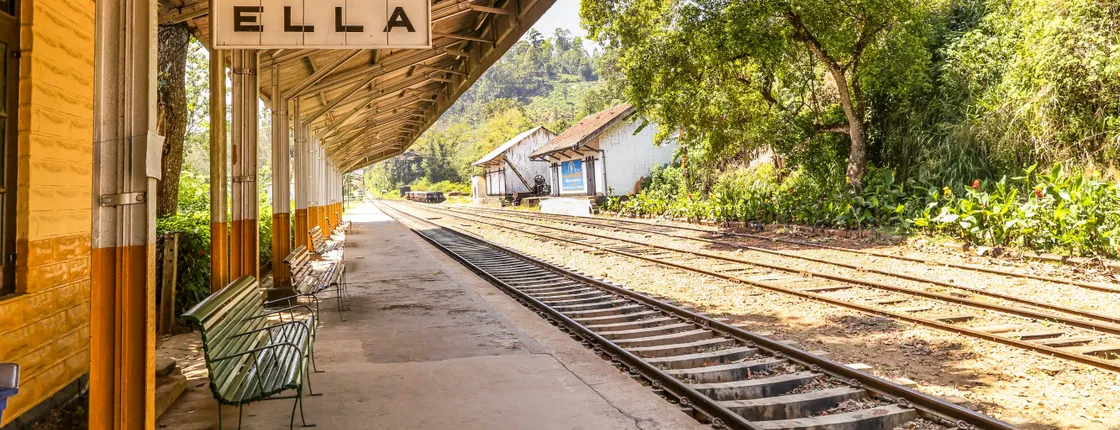 Nuwara Eliya tea route by train and private vehicle from Ella