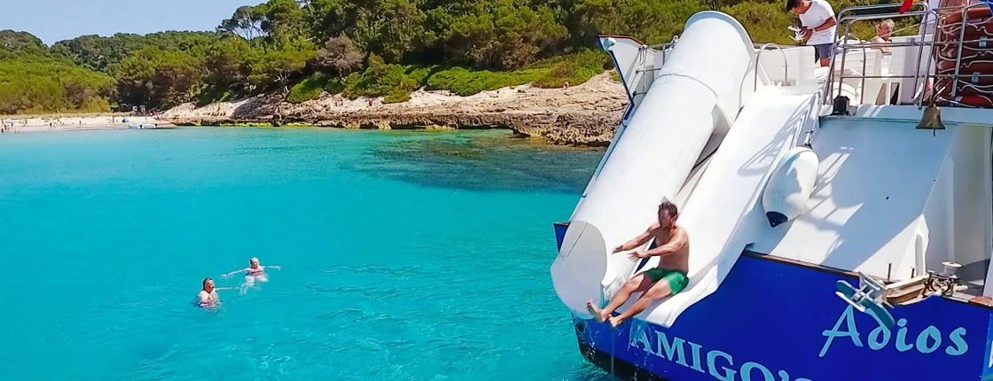 Amigos Boat Galdana Shuttle from Cala'n Bosch-Cala Galdana Route Ticket