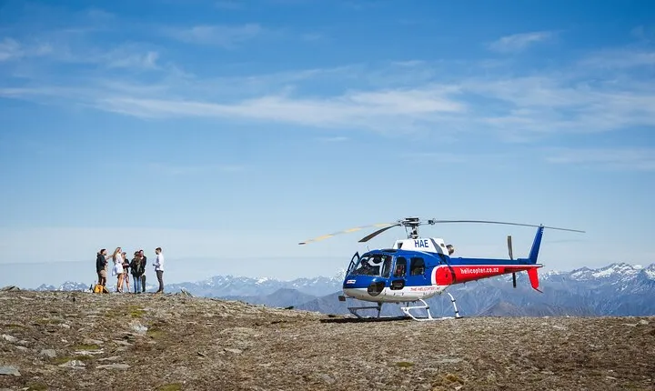 Scenic Helicopter Flight, Mountain Landing & Wine Tour Queenstown
