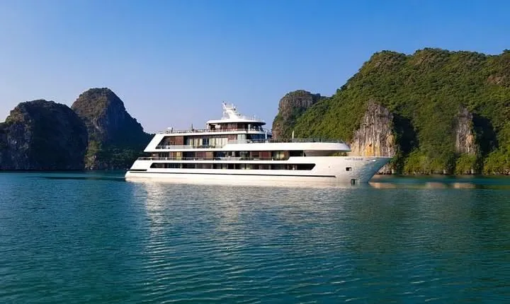 Halong Stellar of the seas 5star Cruise 2 nights experiences on Bay