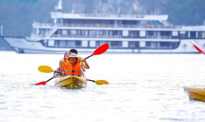 Luxury La Casta Cruise 3 Days Explore Halong Bay Lan Ha Bay Private Balcony