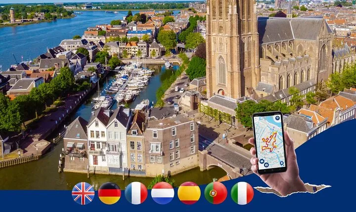 Dordrecht: Walking Tour with Audio Guide on App