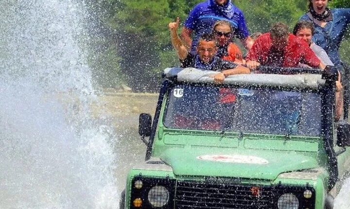 Marmaris Jeep Safari Tour With Waterfall and Water Fights